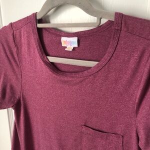 Pink/mauve short sleeve dress